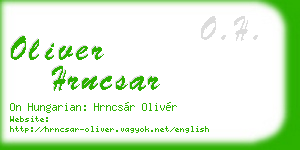 oliver hrncsar business card